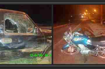 Pinhão - Acidente na PR-170 deixa motociclista ferido e termina com condutor detido